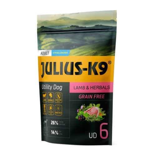 Julius-K9 lamb herbals adult proefzakje 340g