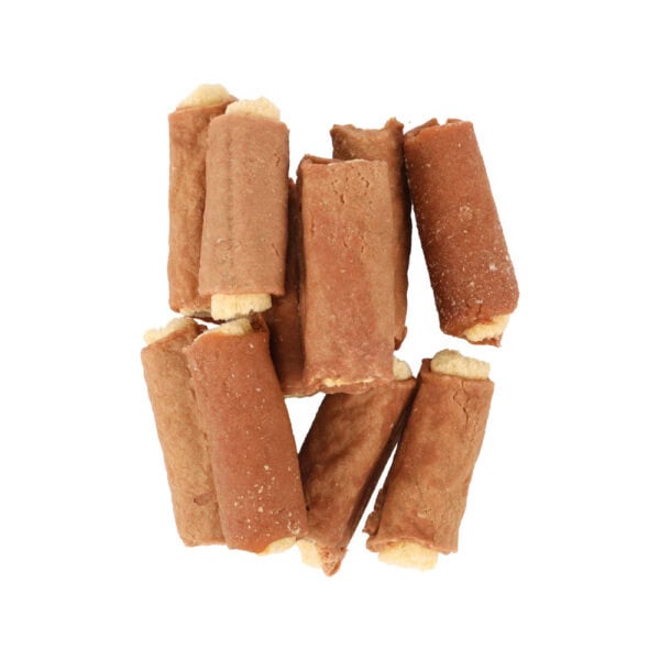 De rijstsigaar is gemaakt van hoogwaardig vlees en rijst, zonder toegevoegde suikers en volledig glutenvrij. Ideaal als tussendoortje!