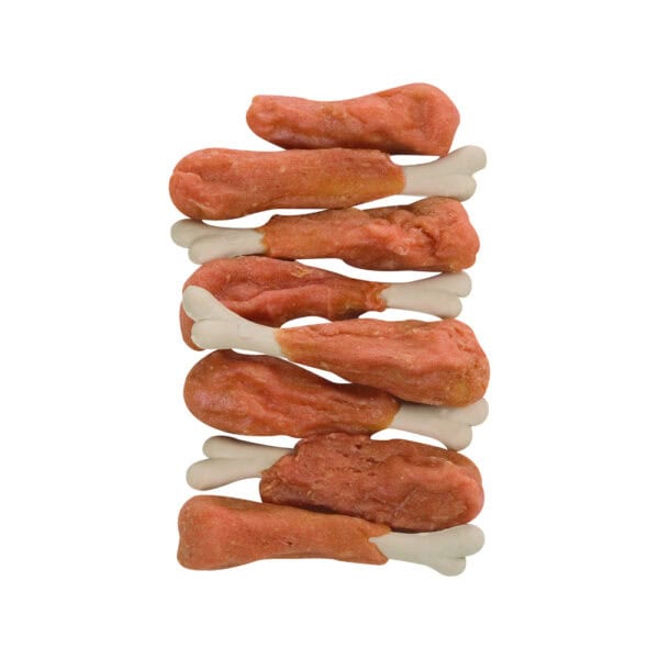 De drumsticks snack is het ideale tussendoortje voor jou viervoeter. Verkrijgbaar met kip of eend smaak van 85g tot voordeelpack van 1,5kg