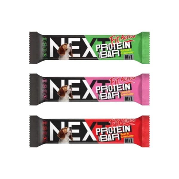 Hypoallergene, monoproteïne protein bar met kipvrije formule voor honden met allergieën of een gevoelige spijsvertering. In lam, rund of konijn smaak