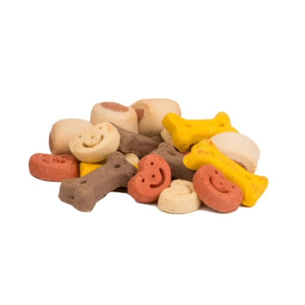 Geef je trouwe viervoeter smakelijke en krokante hondenkoekjes met onze Happy cookie mix. Verpakt in een handige hersluitbare emmer van 1,3 kg.