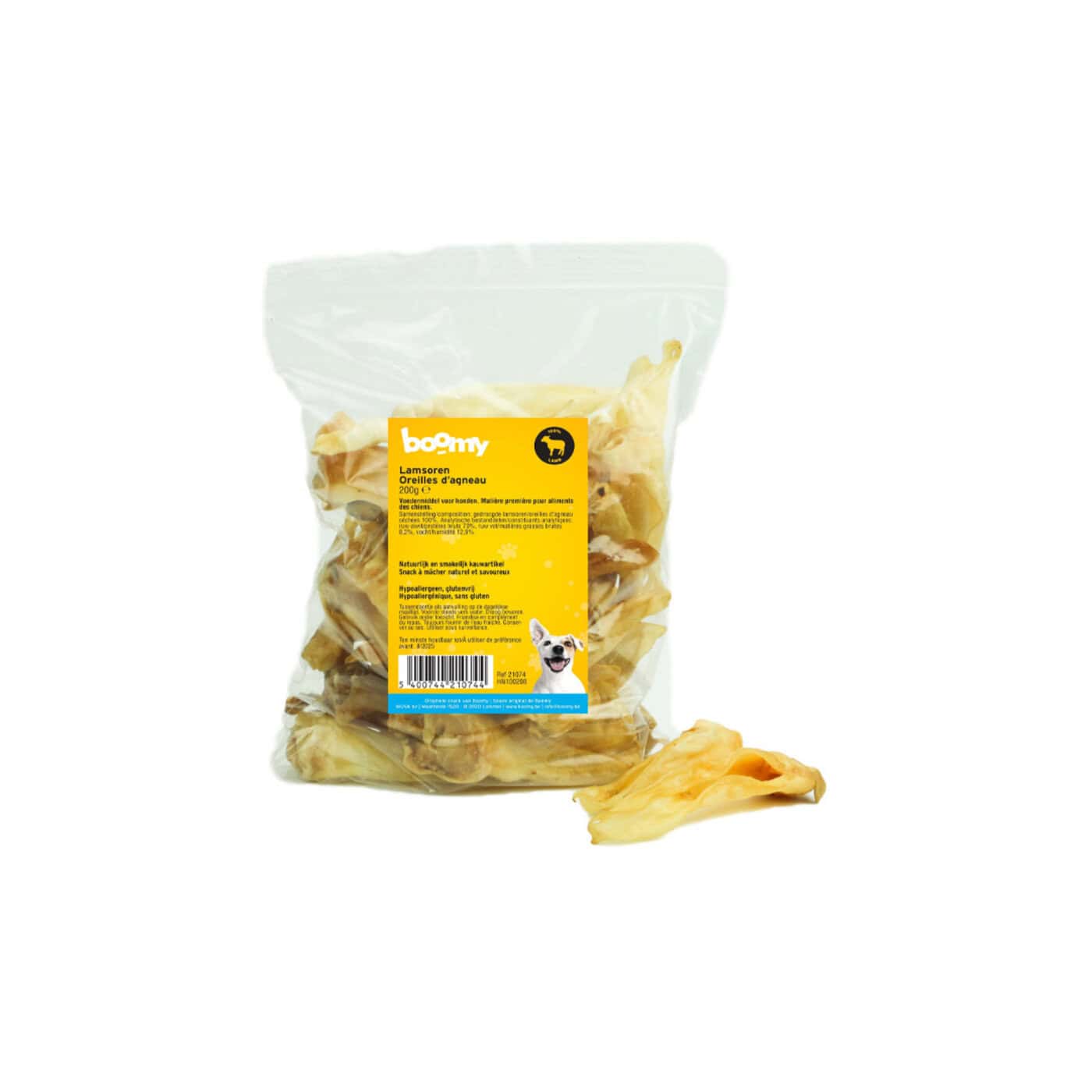 Lamsoren zijn een natuurlijke, hypoallergene snack voor honden. Geurarm en milieuvriendelijk, perfect voor binnen en geschikt voor kleine honden.