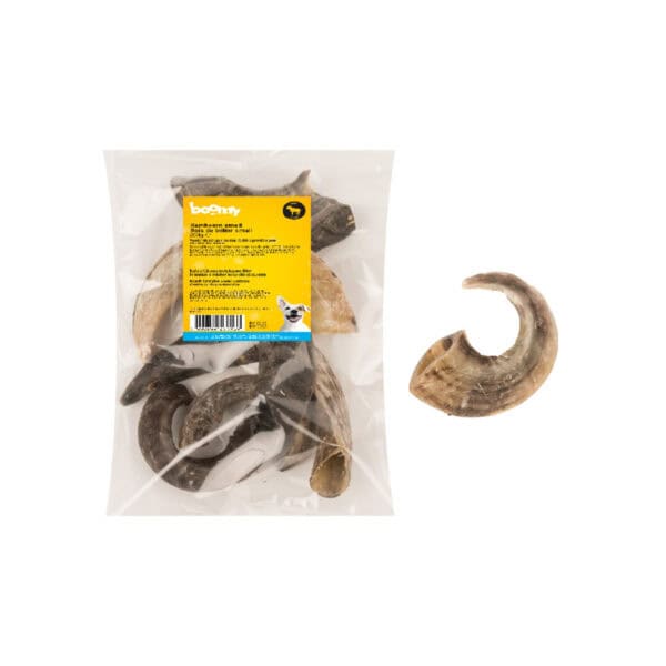 De ramshoorn is een extreem harde, natuurlijke snacks voor honden die graag intensief kauwen. 100% natuurlijk, perfect voor honden met allergieën.