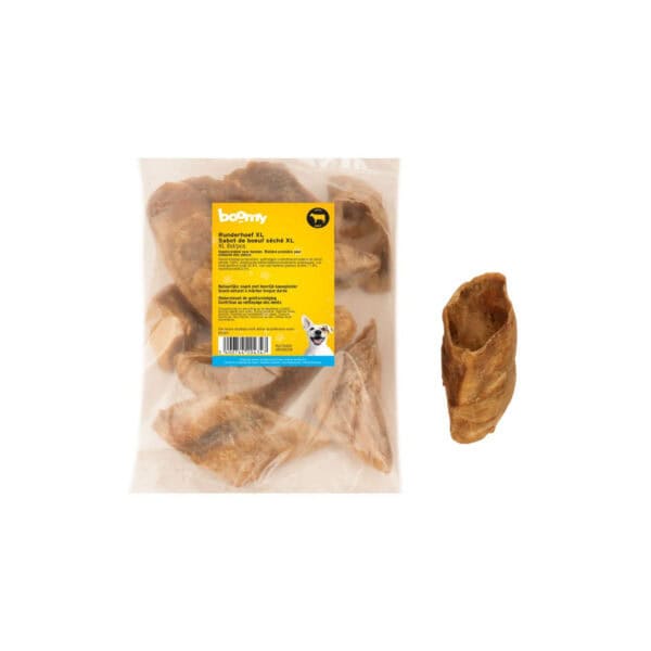 De runderhoef XL is met zijn afmetingen van 12-15cm perfect voor grote rassen of extreme kauwers. Ze zijn 100% natuurlijk en geven lang kauwplezier.